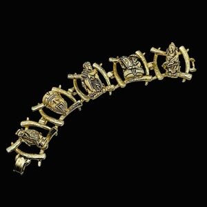 Vintage Colco Gods of Good Fortune Bracelet
